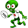 Rugby Player Alien