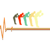 Bowling Heartbeat Pulse Retro Lifeline