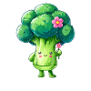 Broccoli with flower