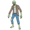 Ragged Zombie Style Illustration