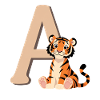 Tiger Paw at Letter A