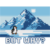 Funny Nihilistic Penguin Greenland Pixel Art