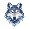Geometric Wolf - Modern Geometric Wolf