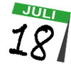 18th Birthday Calendar July Eighteen