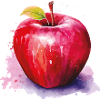 Éclaboussure à l’aquarelle pomme
