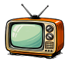 Retro TV Tv Cartoon