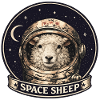 Weltraum-Schaf Astronaut