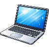 Laptop Light Blue Neon
