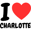 Red Heart I Love Charlotte