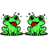 Toad couple frog