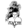 Peace Man : visage et lion