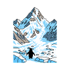 Gletscherpfad Pinguin