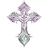 Iridescent Cross Glyph