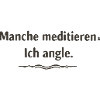 Fishing and meditation motif