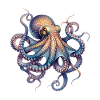 Ink Octopus Print