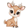 Cuddly Deer Illustration
