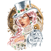 Steam Punk Schöne Frauen Steampunk