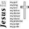 Minimalist Cross Silhouette