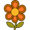 70s flower pattern retro flowerpower