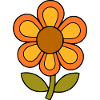 70s flower pattern retro flowerpower