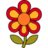 70s flower pattern retro flowerpower