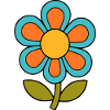 70s flower pattern retro flowerpower