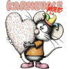 Karnevalsmäuschen Herzballon Karneval Rheinland