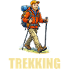 Trekking Adventurer Illustration