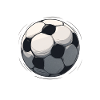 Black and White Football Sketch