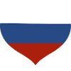 Russia Heart Flag