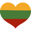 Lithuanian Heart Flag