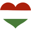 Hungarian Flag Heart