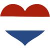 Netherlands Flag Heart