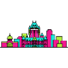 Quebec City Skyline Chateau Frontenac Art