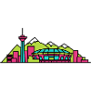 Vancouver City Skyline Harbour Centre Art