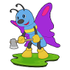 Butterfly Lumberjack Axe Forest