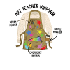 Art Teacher Uniform Creative Motif