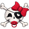 Cute Baby Pirate Skull