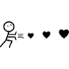 Herzenswerfender Schwarzer Mann
