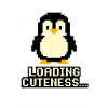 Mignonnerie de Pixel Penguin Charging