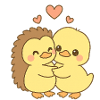 Duck Couple Valentine's Day