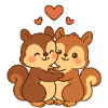 Squirrel Couple Valentine's Day