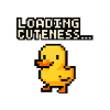 pixel duck loading cuteness