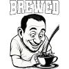 Funny Brewed Coffee Caricature