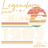 Février 1983 anniversaire 1983 légendes Février