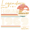Février 1969 anniversaire 1969 légendes Février