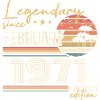 Février 1971 anniversaire 1971 légendes Février