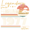 Février 1977 anniversaire 1977 légendes Février