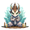Eisdrache Ritter Kristallkranz
