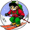 Skier Cat Freeride